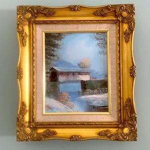 Vintage Original oil on canvas By L. Swan